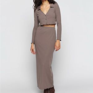 Reformation Helen Two Piece Knit Set